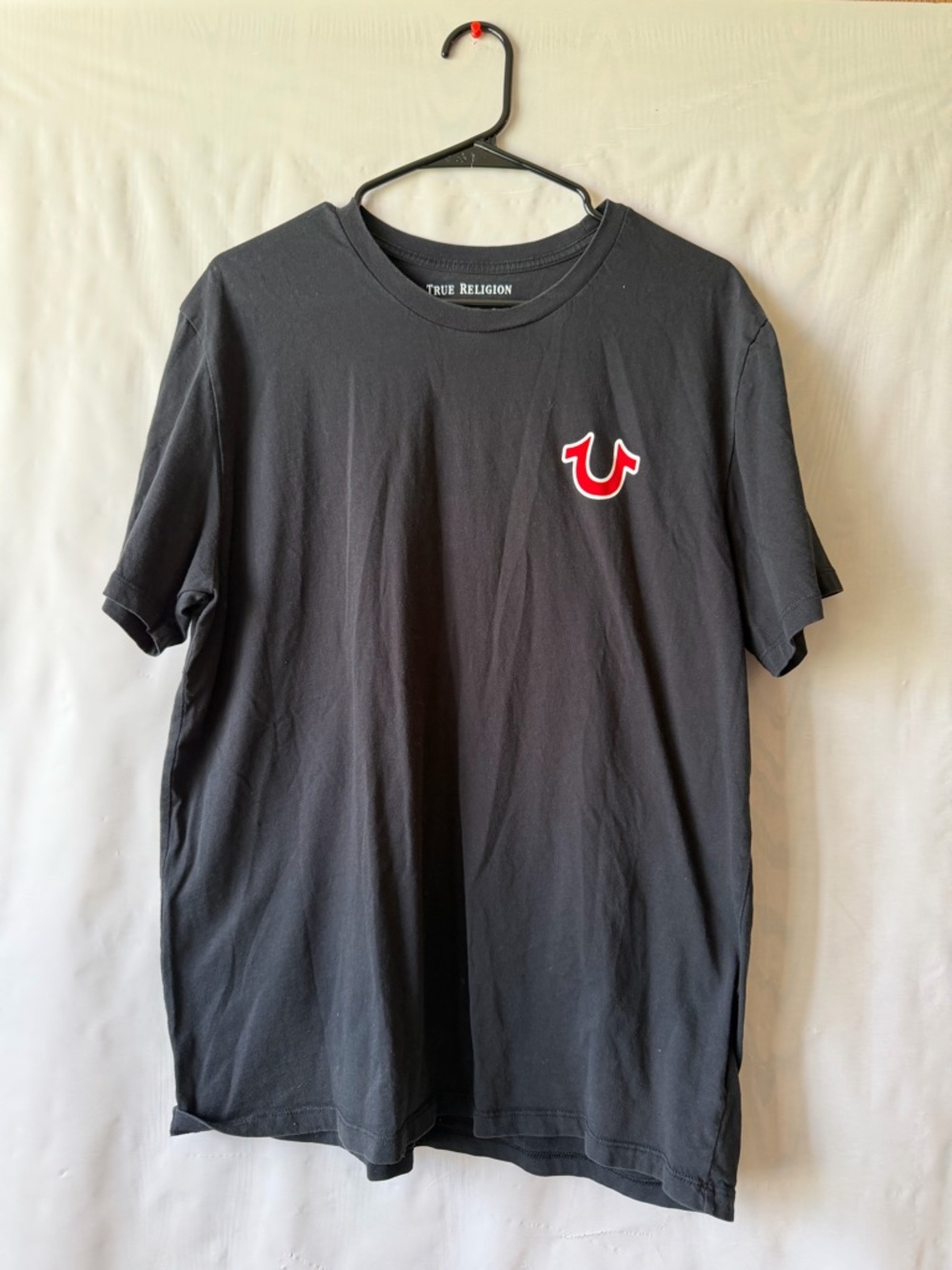 True Religion World Tour Black Short-Sleeve Tee
